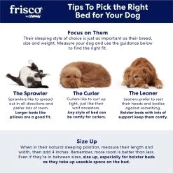 Frisco Rectangular Bolster Cat & Dog Bed -Frisco 113275 PT7. AC SS1800 V1668203951