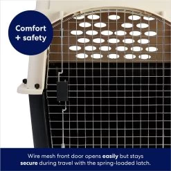 Frisco Plastic Dog & Cat Kennel, Almond & Black 11 Frisco Plastic Dog & Cat Kennel, Almond & Black -Frisco 120138 PT4. AC SS1800 V1667229308