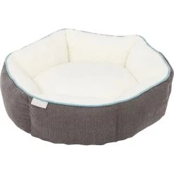 Frisco Sherpa Hexagon Bolster Cat & Dog Bed -Frisco 144813 PT2. AC SS1800 V1566404009
