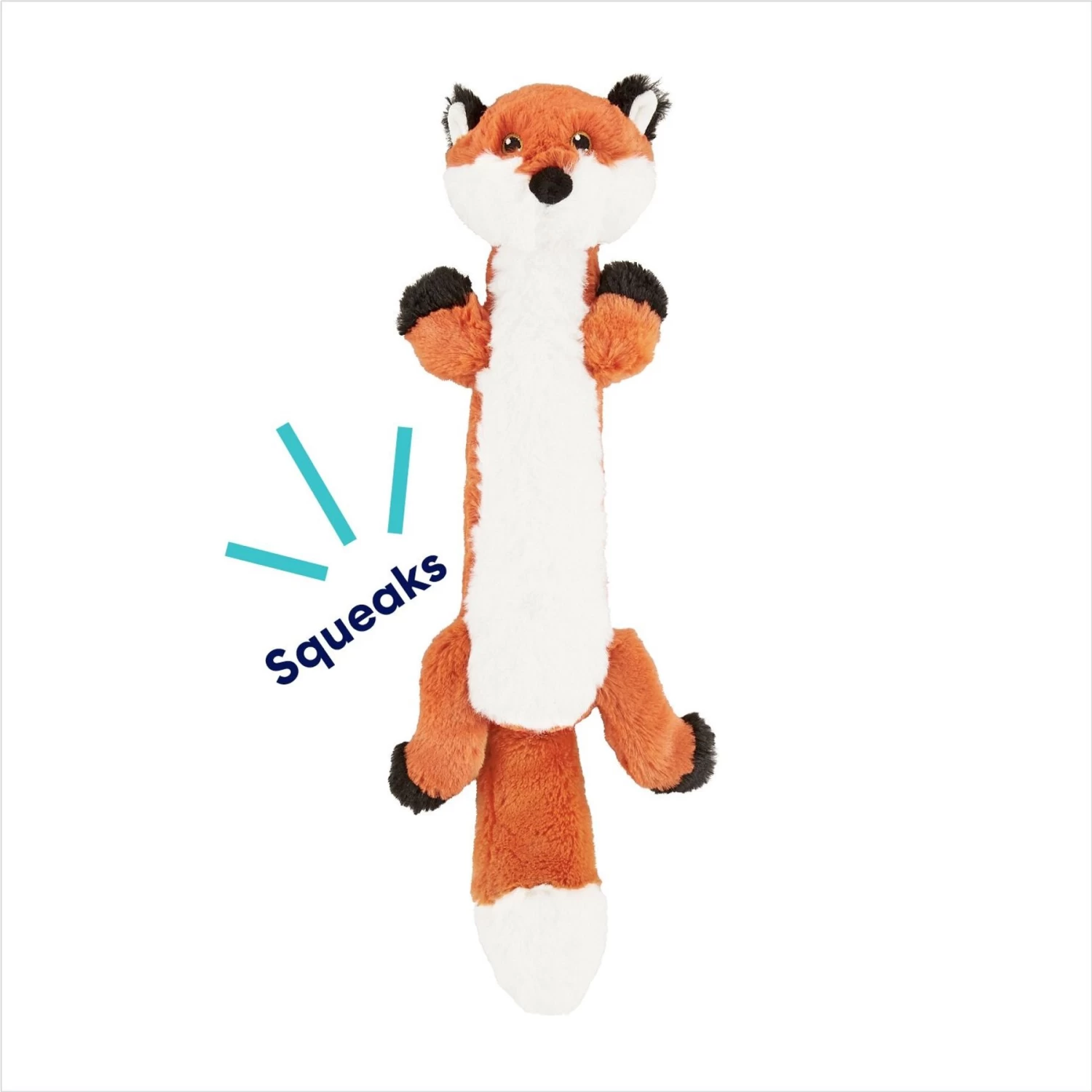 Frisco Fox Skinny Plush Squeaky Dog Toy 3 Frisco Fox Skinny Plush Squeaky Dog Toy - Image 3