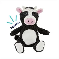 Frisco Cow Textured Plush Squeaky Dog Toy -Frisco 147059 PT2. AC SS1800 V1691776574