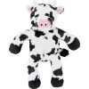 Frisco Cow Plush With Inside Rope Squeaky Dog Toy