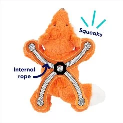 Frisco Fox Plush With Inside Rope Squeaky Dog Toy 8 Frisco Fox Plush With Inside Rope Squeaky Dog Toy -Frisco 147065 PT2. AC SS1800 V1692019954