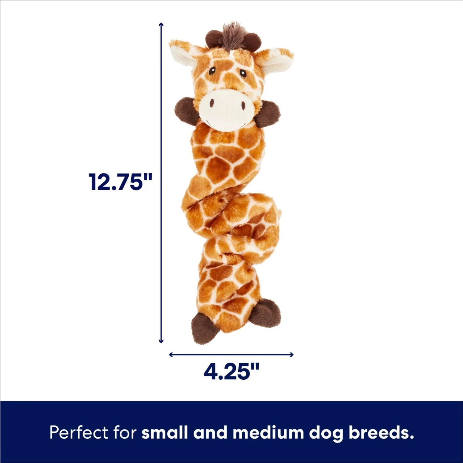 Frisco Giraffe Bungee Plush Squeaky Dog Toy 2 Frisco Giraffe Bungee Plush Squeaky Dog Toy - Image 2