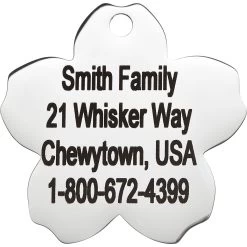Frisco Stainless Steel Personalized Dog & Cat ID Tag, Flower 10 Frisco Stainless Steel Personalized Dog & Cat ID Tag, Flower -Frisco 153002 PT3. AC SS1800 V1548964703