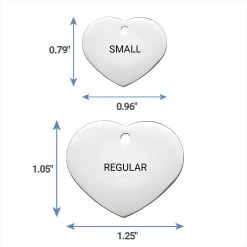 Frisco Personalized Dog & Cat ID Tag, Heart -Frisco 153006 PT6. AC SS1800 V1541090218