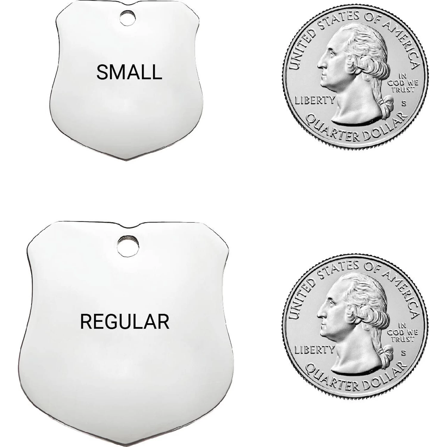 Frisco Stainless Steel Personalized Dog & Cat ID Tag, Badge 2 Frisco Stainless Steel Personalized Dog & Cat ID Tag, Badge - Image 2