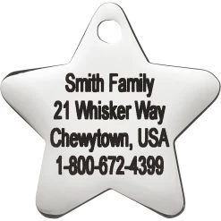 Frisco Stainless Steel Personalized Dog & Cat ID Tag, Star 10 Frisco Stainless Steel Personalized Dog & Cat ID Tag, Star -Frisco 153017 PT3. AC SS1800 V1548964858