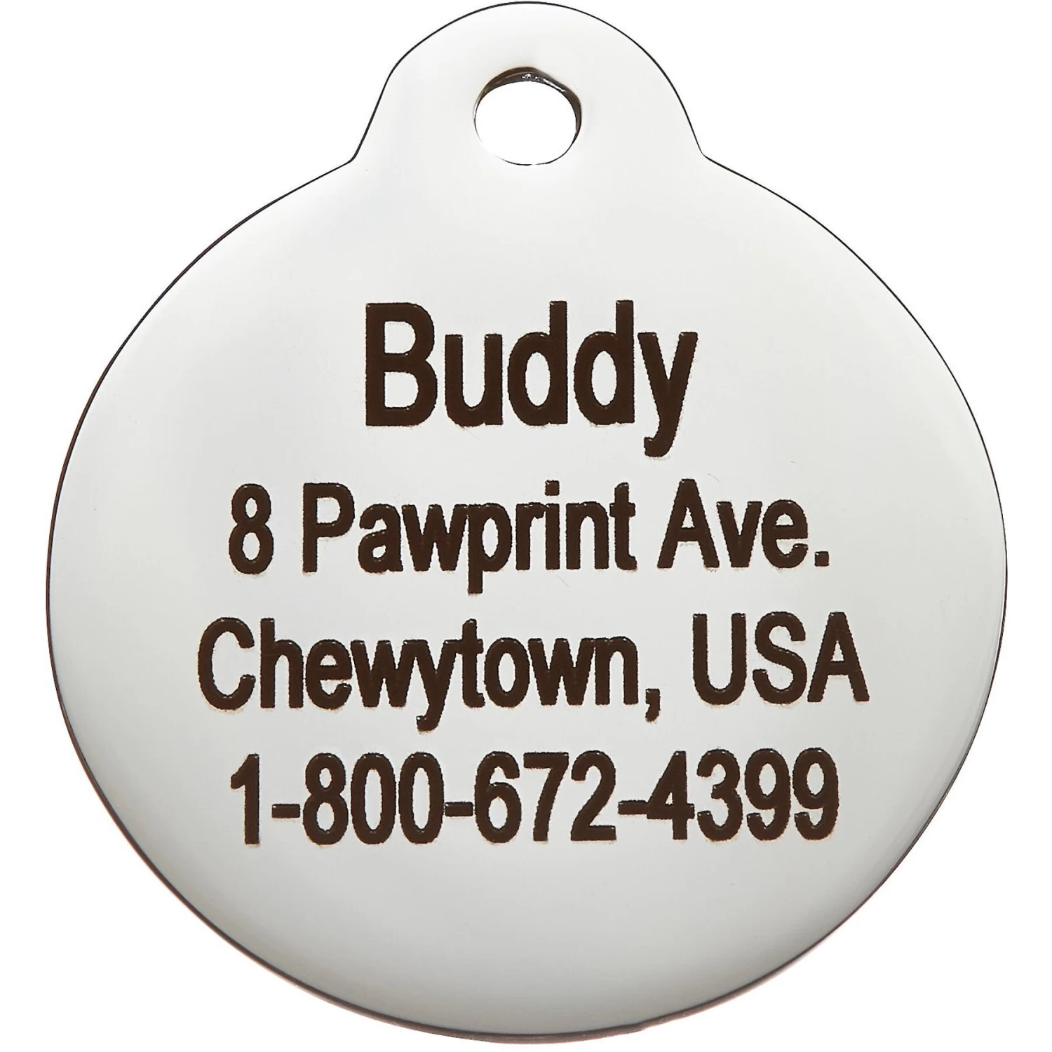 Frisco Stainless Steel Personalized Dog & Cat ID Tag, Paw Print 4 Frisco Stainless Steel Personalized Dog & Cat ID Tag, Paw Print - Image 4