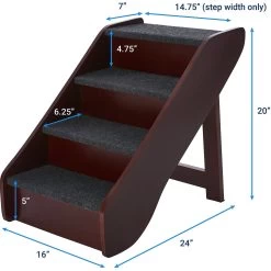 Frisco Deluxe Foldable Wooden Carpeted Cat & Dog Stairs 7 Frisco Deluxe Foldable Wooden Carpeted Cat & Dog Stairs -Frisco 156781 PT3. AC SS1800 V1569621868