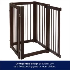 Frisco Deluxe Configurable 4-Panel Wood Dog Gate -Frisco 156793 PT5. AC SS1800 V1671203001