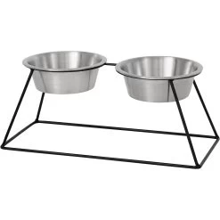 Frisco Pyramid Elevated Stainless Steel Double Diner Dog & Cat Bowl 6 Frisco Pyramid Elevated Stainless Steel Double Diner Dog & Cat Bowl -Frisco 159884 PT2. AC SS1800 V1583424781