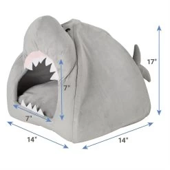 Frisco Novelty Shark Covered Cat & Dog Bed -Frisco 165339 PT3. AC SS1800 V1627580569