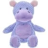 Frisco Hippo Textured Plush Squeaky Dog Toy