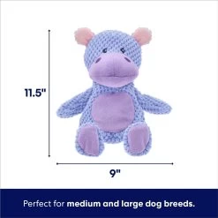 Frisco Hippo Textured Plush Squeaky Dog Toy -Frisco 174697 PT1. AC SS1800 V1695659154