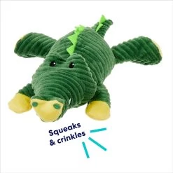 Frisco Alligator Corduroy Plush Squeaky Dog Toy -Frisco 174705 PT2. AC SS1800 V1686579681