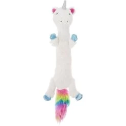 Frisco 22 Frisco Unicorn Skinny Plush Squeaky Dog Toy