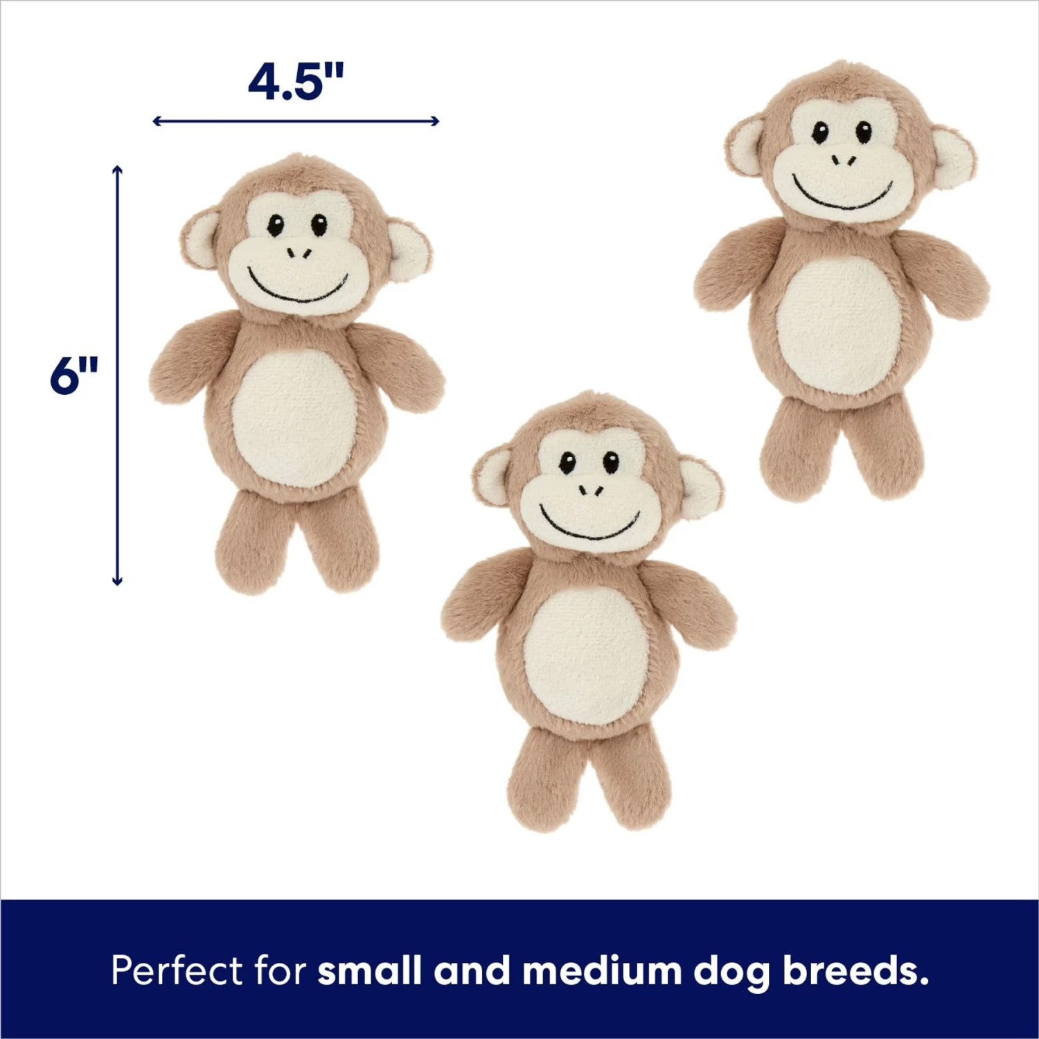 Frisco Monkeys In Tree Hide & Seek Puzzle Plush Squeaky Dog Toy 3 Frisco Monkeys In Tree Hide & Seek Puzzle Plush Squeaky Dog Toy - Image 3