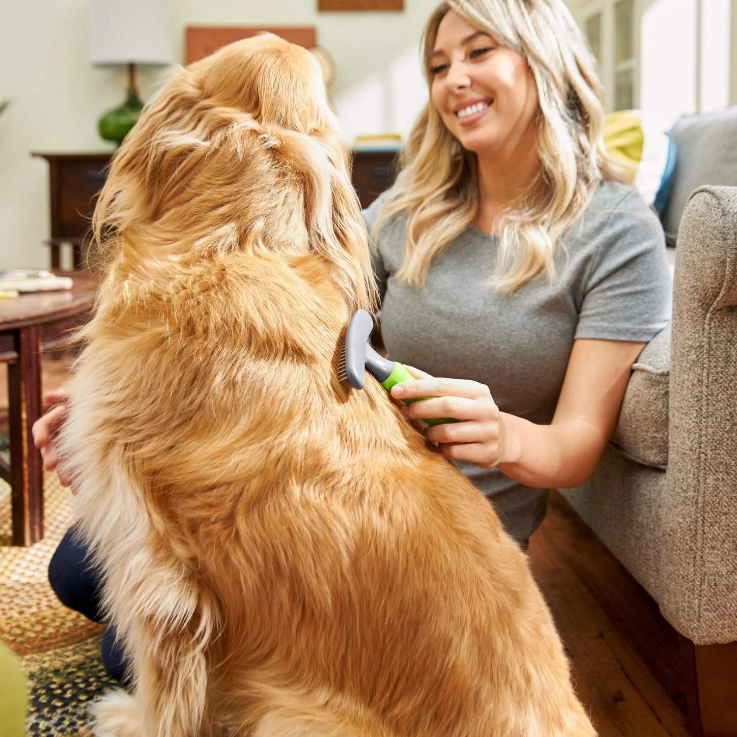 Frisco Shedding Rake Dog & Cat Brush 4 Frisco Shedding Rake Dog & Cat Brush - Image 4