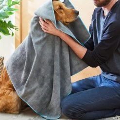 Frisco Microfiber Dog & Cat Bath Towel, Gray, 44-inch -Frisco 206905 PT4. AC SS1800 V1680186385