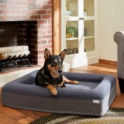 Frisco 10 Frisco Orthopedic Rectangular Bolster Cat & Dog Bed W/Removable Cover