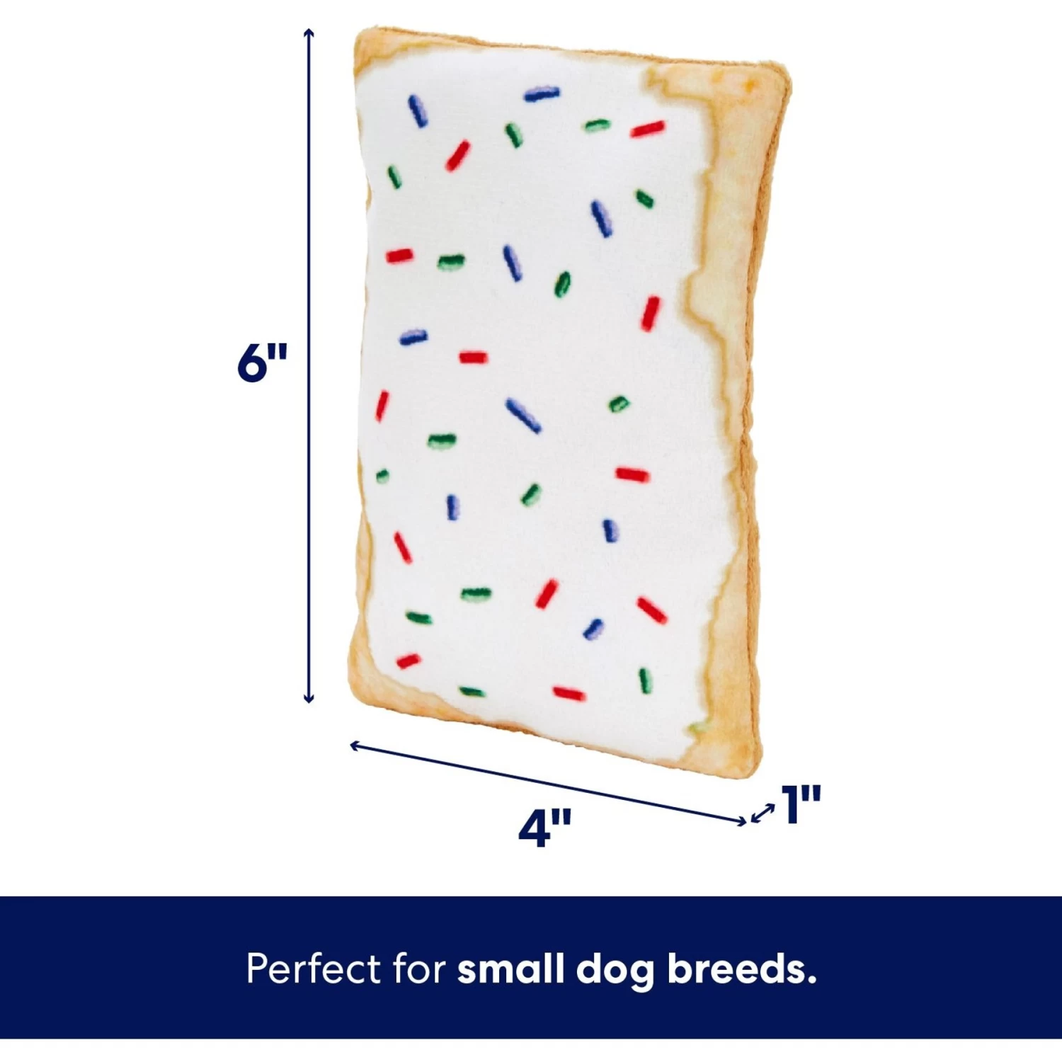 Frisco Frosted Pastry Stuffing-Free Flat Plush Squeaky Dog Toy 2 Frisco Frosted Pastry Stuffing-Free Flat Plush Squeaky Dog Toy - Image 2