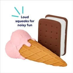 Frisco Ice Cream Sandwich & Ice Cream Cone Latex Squeaky Dog Toy 7 Frisco Ice Cream Sandwich & Ice Cream Cone Latex Squeaky Dog Toy -Frisco 213840 PT2. AC SS1800 V1695748351