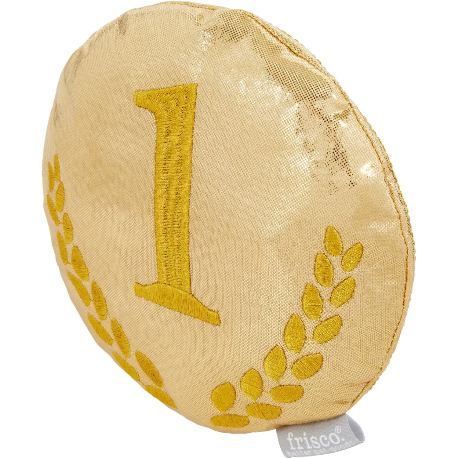 Frisco Gold Medal Round Plush Squeaky Dog Toy 3 Frisco Gold Medal Round Plush Squeaky Dog Toy - Image 3