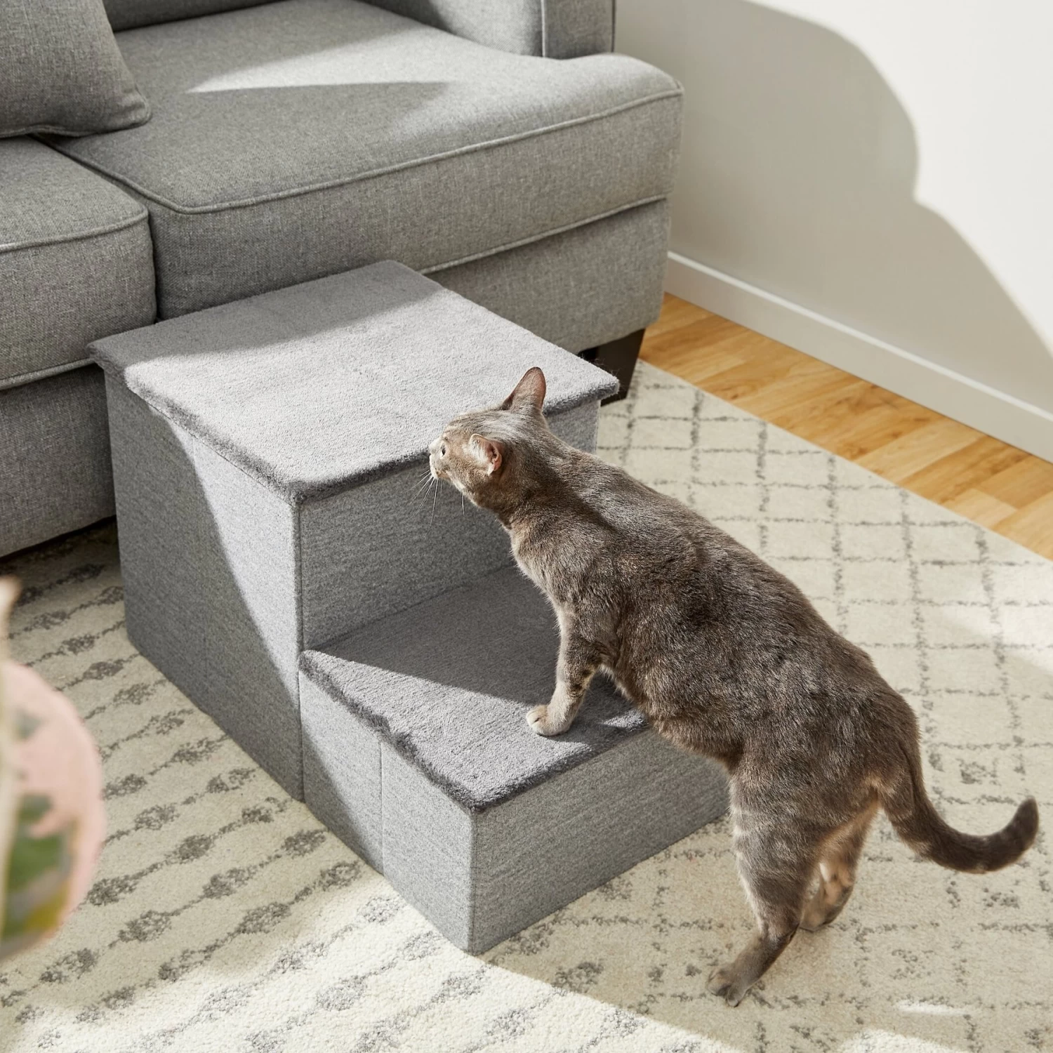 Frisco Collapsible Cat & Dog Stairs & Storage 1 Frisco Collapsible Cat & Dog Stairs & Storage