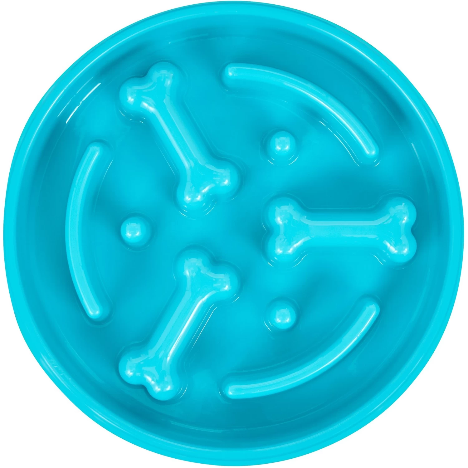 Frisco Bone Shaped Ridges Slow Feed Bowl 1 Frisco Bone Shaped Ridges Slow Feed Bowl