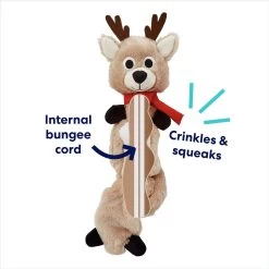 Frisco Holiday Reindeer Bungee Plush Squeaky Dog Toy 7 Frisco Holiday Reindeer Bungee Plush Squeaky Dog Toy -Frisco 228555 PT2. AC SS1800 V1694809545