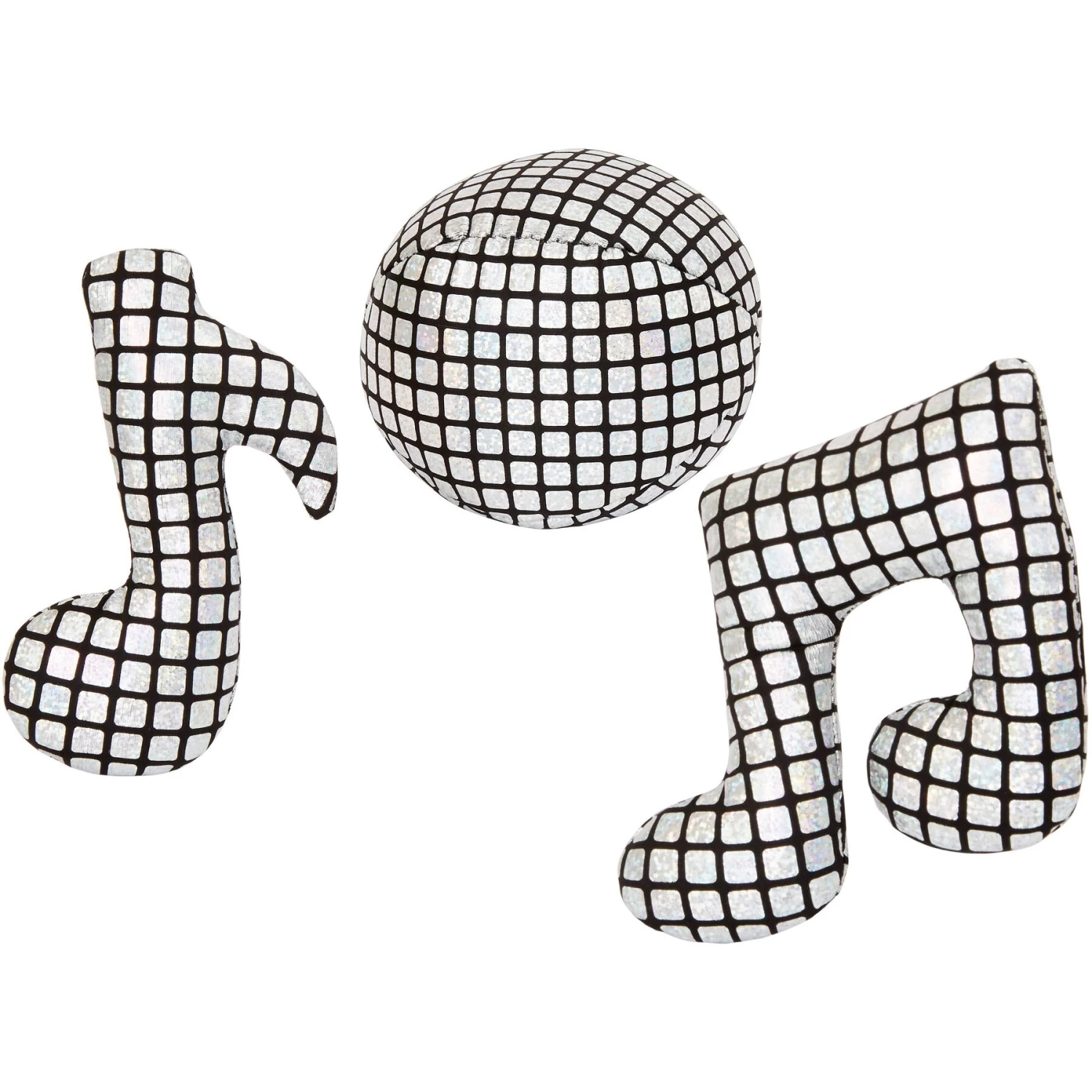 Frisco Retro Plush Squeaky Disco Dog Toy 1 Frisco Retro Plush Squeaky Disco Dog Toy