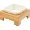 Frisco Square Melamine Dog & Cat Bowl With Bamboo Stand