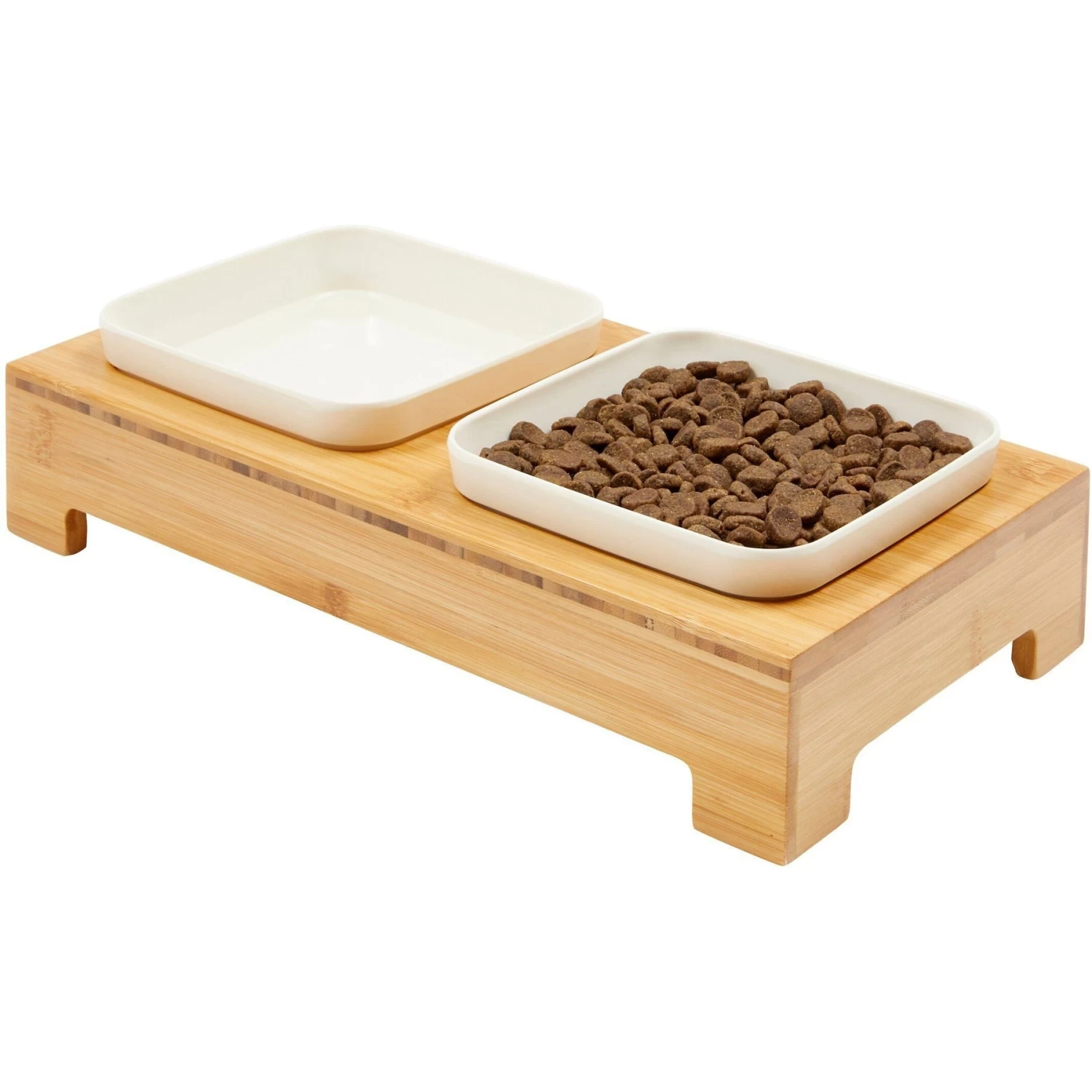 Frisco Square Melamine Dog & Cat Bowl Set With Bamboo Stand 6 Frisco Square Melamine Dog & Cat Bowl Set With Bamboo Stand - Image 6