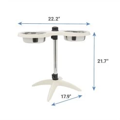 Frisco Adjustable Stainless Steel Double Elevated Dog Bowls 12 Frisco Adjustable Stainless Steel Double Elevated Dog Bowls -Frisco 232097 PT6. AC SS1800 V1605747106