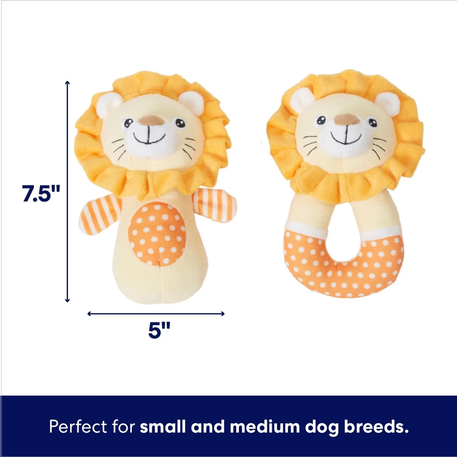 Frisco Lion Plush Squeaky Puppy Toy 2 Frisco Lion Plush Squeaky Puppy Toy - Image 2