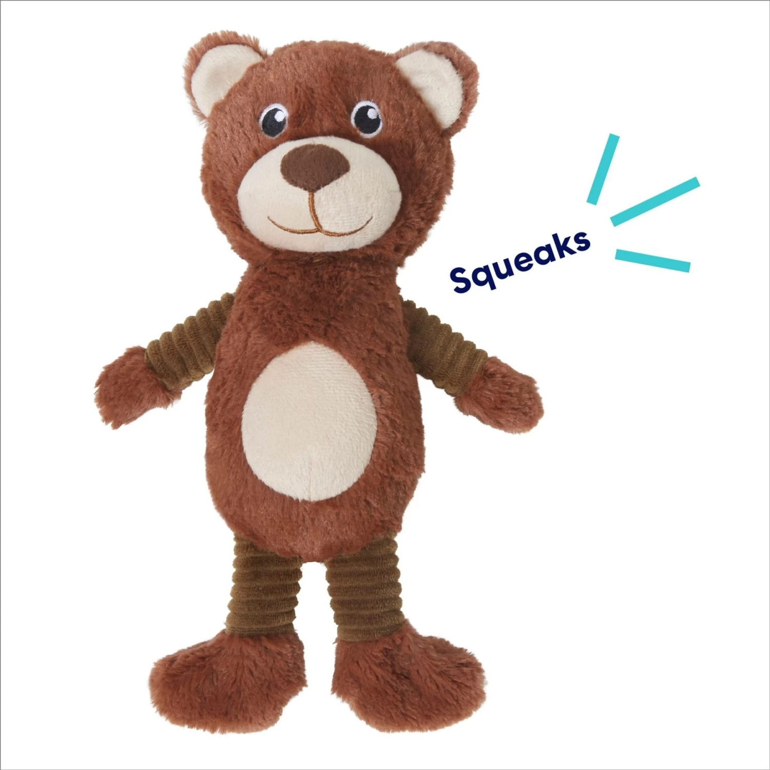 Frisco Bear Plush Squeaky Dog Toy 3 Frisco Bear Plush Squeaky Dog Toy - Image 3