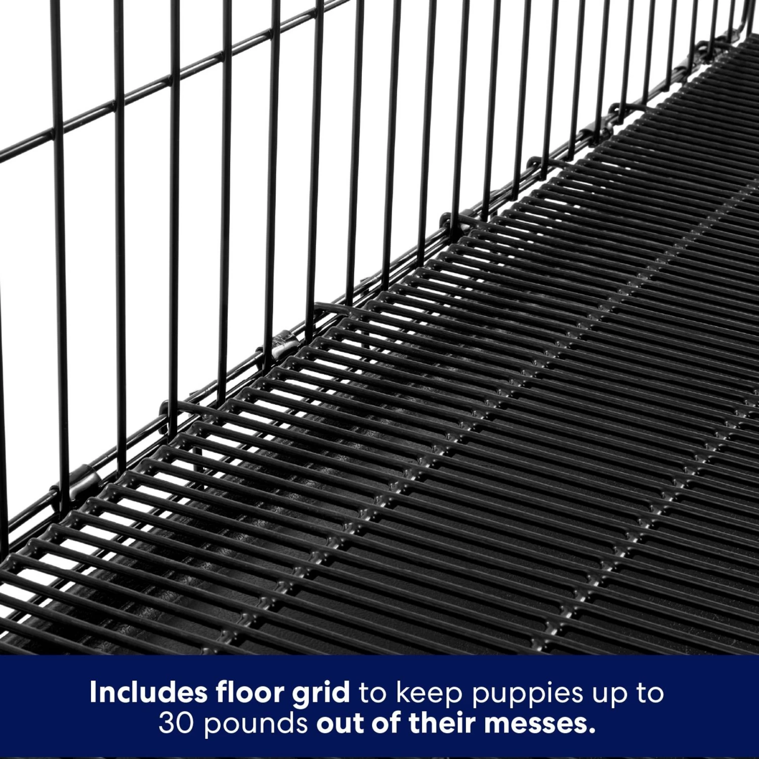 Frisco Heavy Duty All-in-1 Multi-Stage 3 Door Collapsible Wire Dog Crate 4 Frisco Heavy Duty All-in-1 Multi-Stage 3 Door Collapsible Wire Dog Crate - Image 4