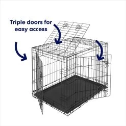 Frisco Heavy Duty All-in-1 Multi-Stage 3 Door Collapsible Wire Dog Crate 12 Frisco Heavy Duty All-in-1 Multi-Stage 3 Door Collapsible Wire Dog Crate -Frisco 247915 PT4. AC SS1800 V1614180683