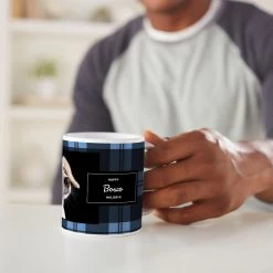 Frisco Plaid Personalized Coffee Mug -Frisco 249335 PT3. AC SS1800 V1608353250