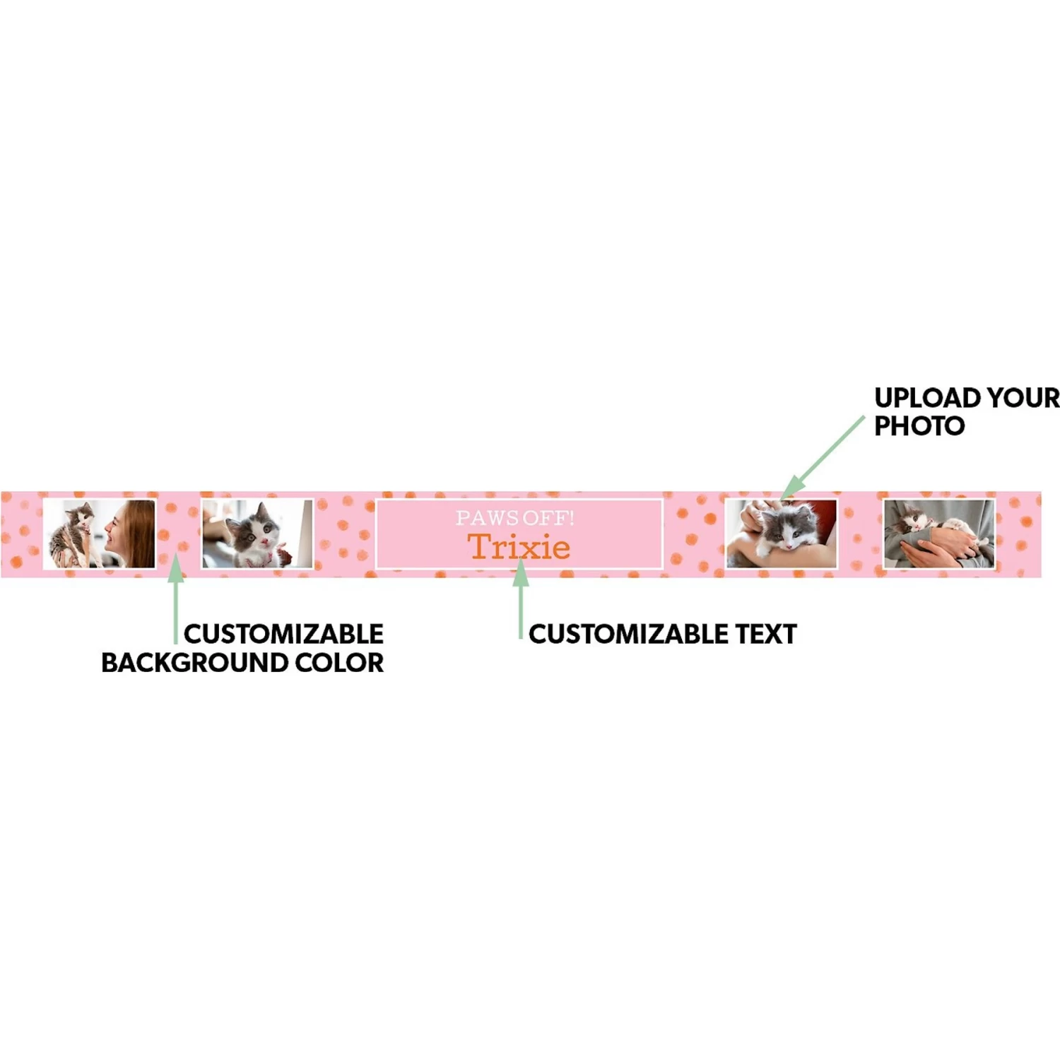 Frisco "Paws Off" Ceramic Personalized Dog & Cat Bowl 2 Frisco "Paws Off" Ceramic Personalized Dog & Cat Bowl - Image 2