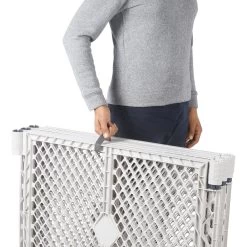 Frisco 6-Panel Plastic Exercise Dog Playpen, Light Gray -Frisco 252045 PT5. AC SS1800 V1611089739