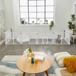 Frisco 6-Panel Plastic Exercise Dog Playpen, Light Gray -Frisco 252045 PT6. AC SS1800 V1611090517