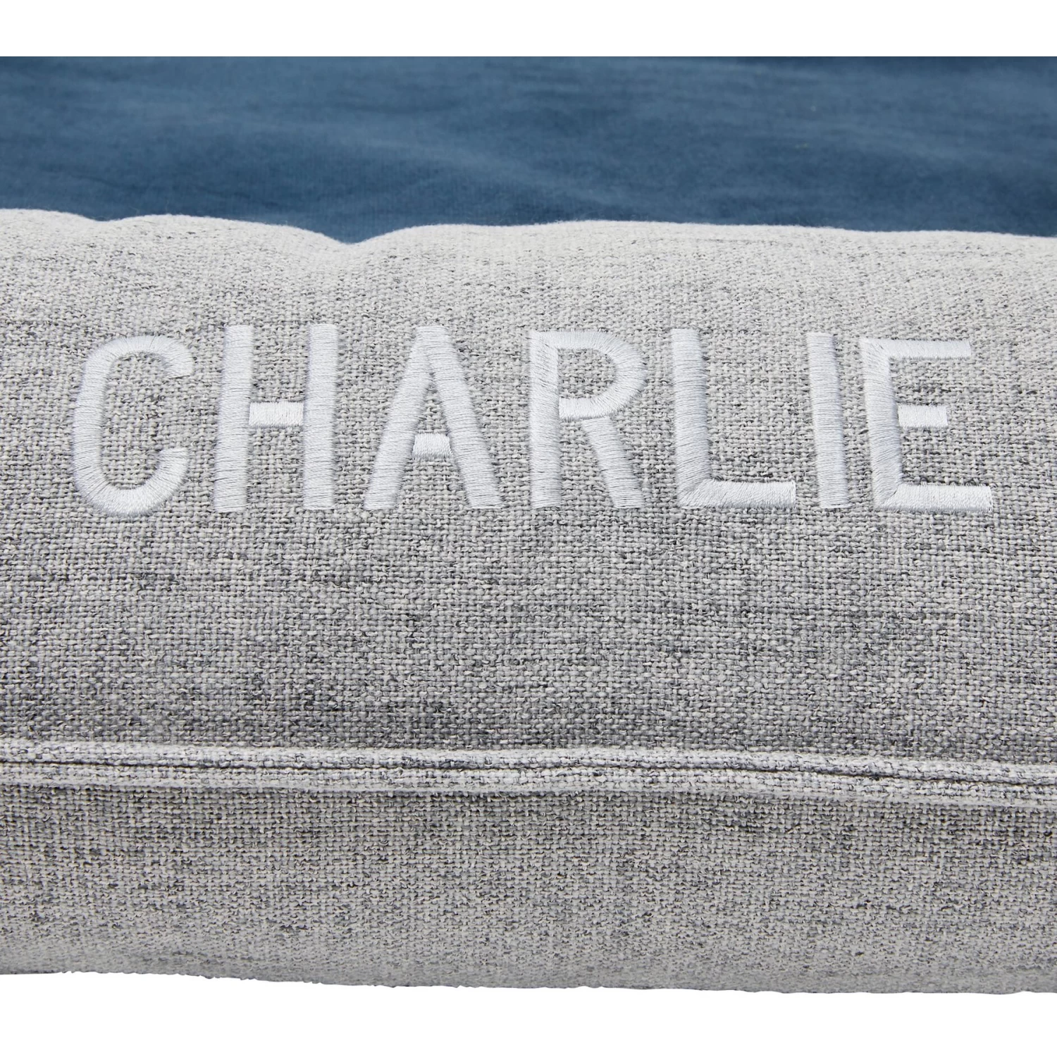 Frisco Orthopedic Personalized Bolster Dog Bed W/Removable Cover, Harbour Blue, Large 6 Frisco Orthopedic Personalized Bolster Dog Bed W/Removable Cover, Harbour Blue, Large - Image 6