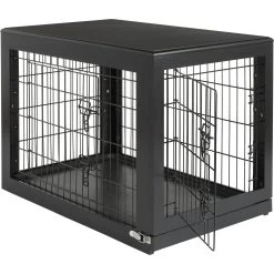 Frisco Double Door Furniture Style Dog Crate, Black 7 Frisco Double Door Furniture Style Dog Crate, Black -Frisco 253026 PT3. AC SS1800 V1615840384