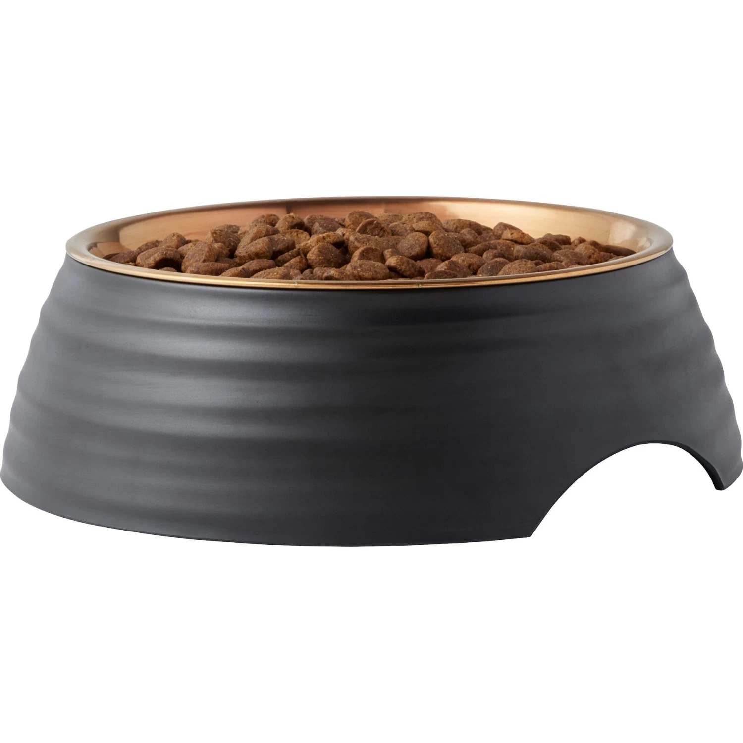 Frisco Matte Black Design Light Copper Stainless Steel Dog & Cat Bowl 4 Frisco Matte Black Design Light Copper Stainless Steel Dog & Cat Bowl - Image 4