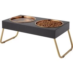 Frisco Copper Stainless Steel Elevated Foldable Double Dog & Cat Bowls 11 Frisco Copper Stainless Steel Elevated Foldable Double Dog & Cat Bowls -Frisco 253060 PT3. AC SS1800 V1616594251