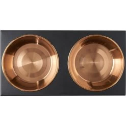 Frisco Copper Stainless Steel Elevated Foldable Double Dog & Cat Bowls 12 Frisco Copper Stainless Steel Elevated Foldable Double Dog & Cat Bowls -Frisco 253060 PT4. AC SS1800 V1616595727