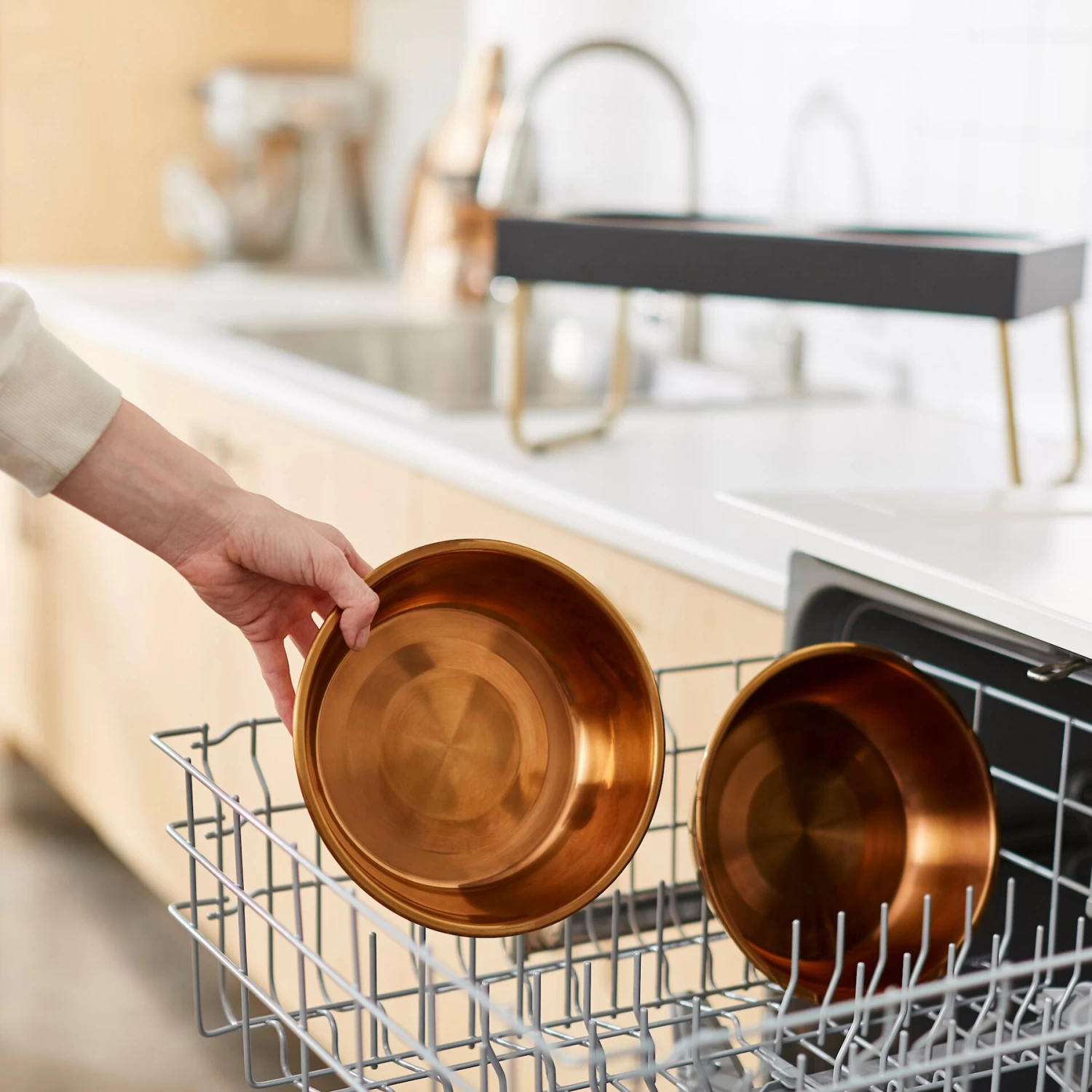 Frisco Copper Stainless Steel Elevated Foldable Double Dog & Cat Bowls 8 Frisco Copper Stainless Steel Elevated Foldable Double Dog & Cat Bowls - Image 8