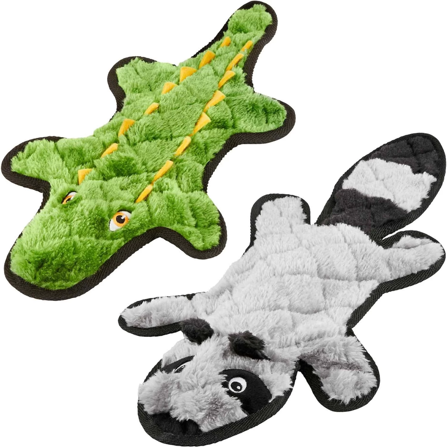 Frisco Alligator Stuffing-Free Flat Plush Squeaky Dog Toy & Frisco Raccoon Stuffing-Free Flat Plush Squeaky Dog Toy 1 Frisco Alligator Stuffing-Free Flat Plush Squeaky Dog Toy & Frisco Raccoon Stuffing-Free Flat Plush Squeaky Dog Toy